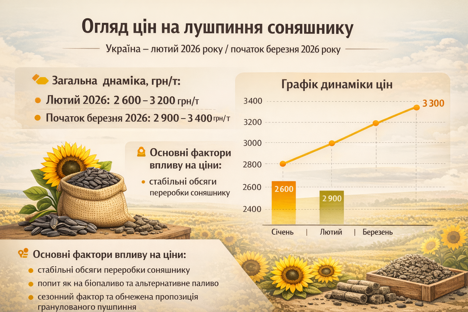 🌻Огляд цін на лушпиння соняшнику лушпиння соняшника